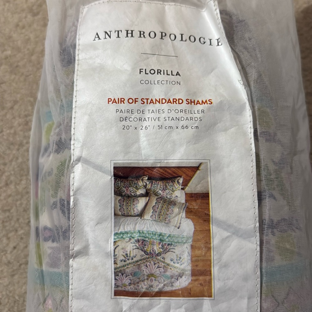 BRAND NEW ANTHROPOLOGIE SHAMS
